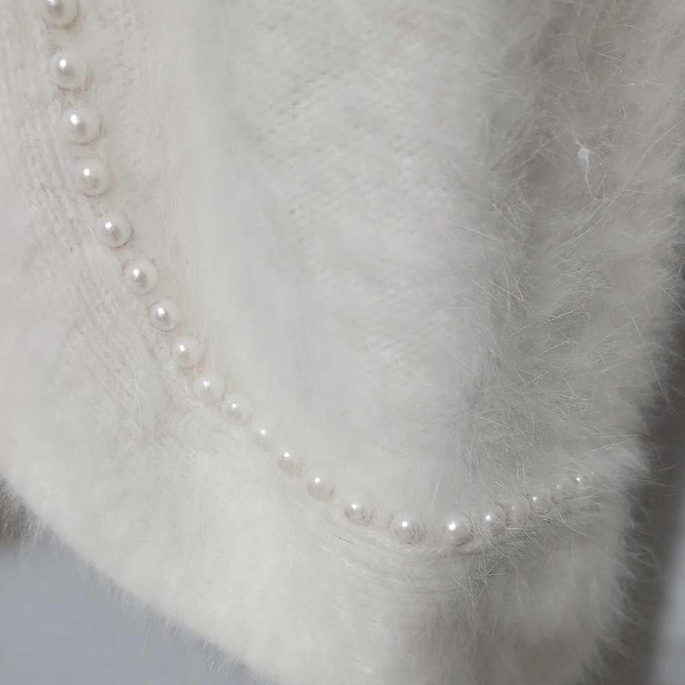 Christine Phillipe Elegant Embriodered/Pearl Encrusted Women's Coat Sweater S - Picture 4 of 7